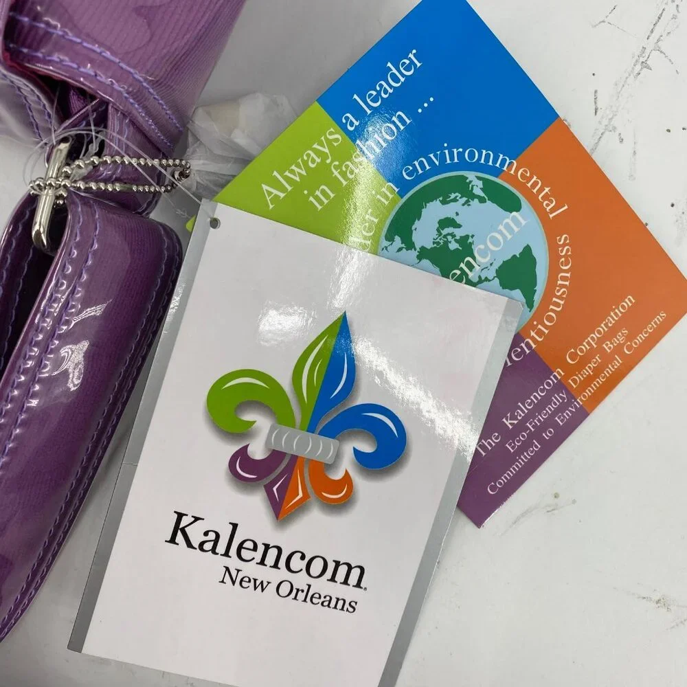 Kalencom New Orleans Purple Magnetic Closure Baby Tote | New With Tags